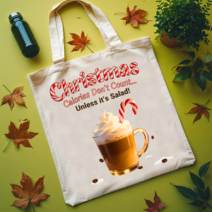 Christmas Coffee funny holiday caffeine tote bag