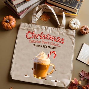Christmas Coffee funny holiday caffeine tote bag