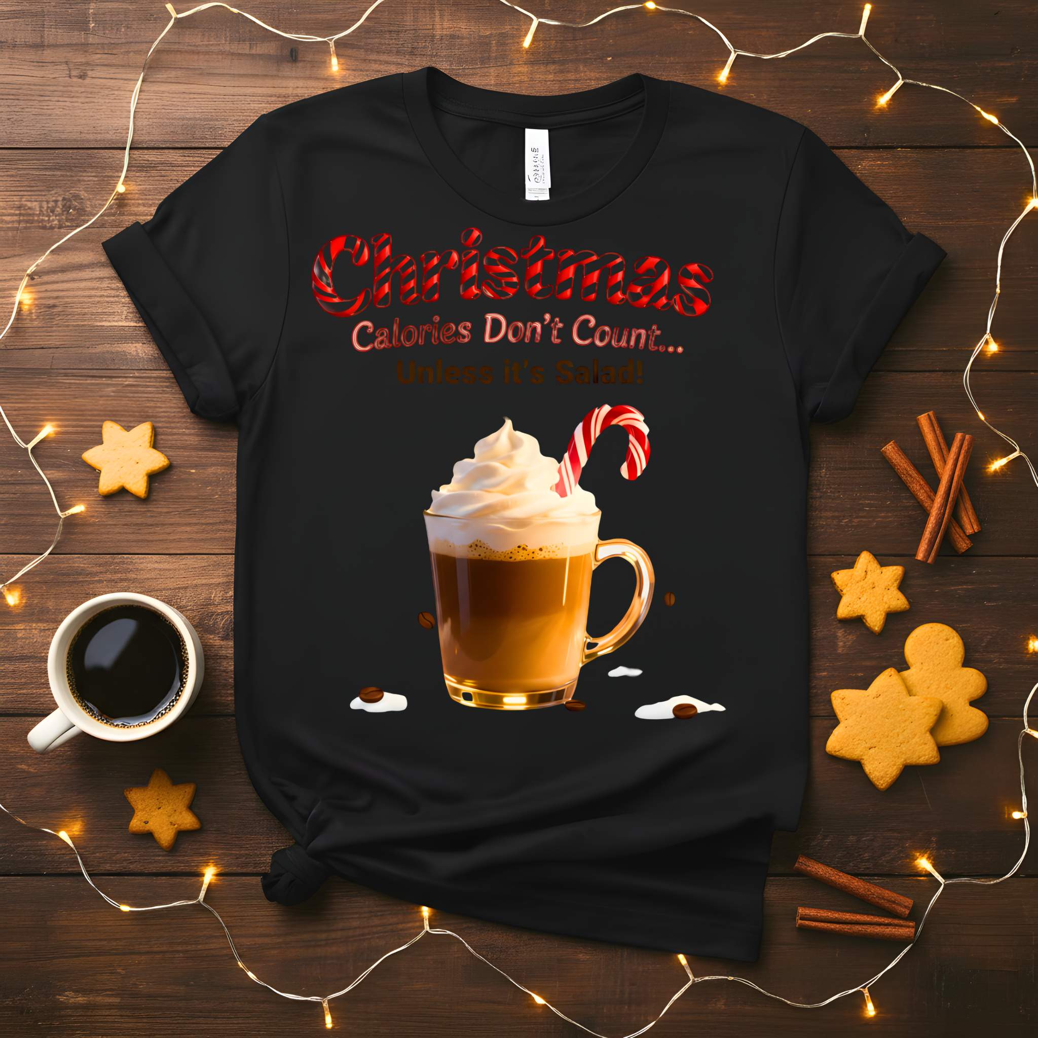 “Coffee Christmas Meme Funny Tee – funny caffeine holiday shirt with Christmas meme design.