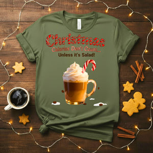 “Coffee Christmas Meme Funny Tee – funny caffeine holiday shirt with Christmas meme design.