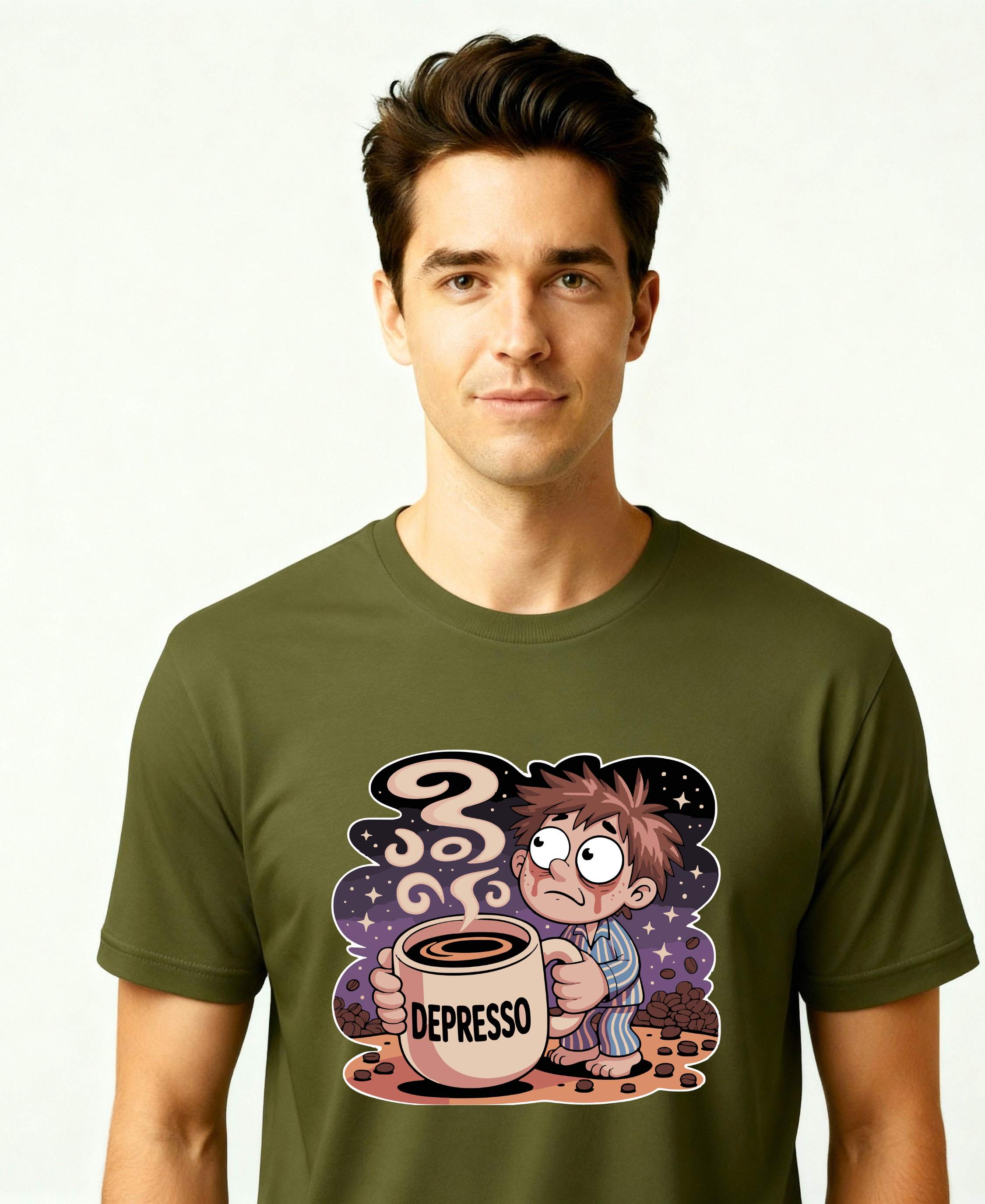 Funny caffeine quote tee for coffee lovers