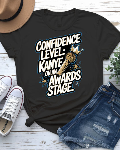 Confidence LEVEL Meme Tee – Funny Graphic Shirt | Memez Store