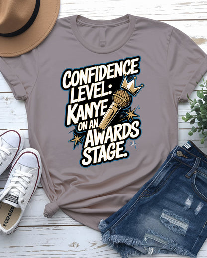 Confidence LEVEL Meme Tee – Funny Graphic Shirt | Memez Store
