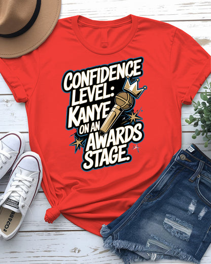 Confidence LEVEL Meme Tee – Funny Graphic Shirt | Memez Store