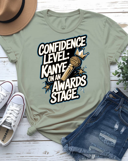 Confidence LEVEL Meme Tee – Funny Graphic Shirt | Memez Store