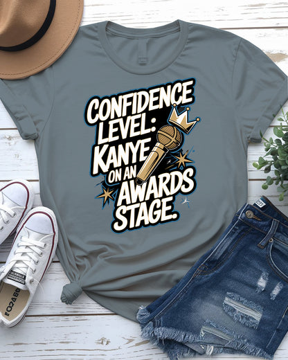 Confidence LEVEL Meme Tee – Funny Graphic Shirt | Memez Store