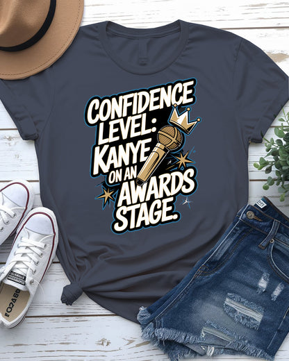 Confidence LEVEL Meme Tee – Funny Graphic Shirt | Memez Store