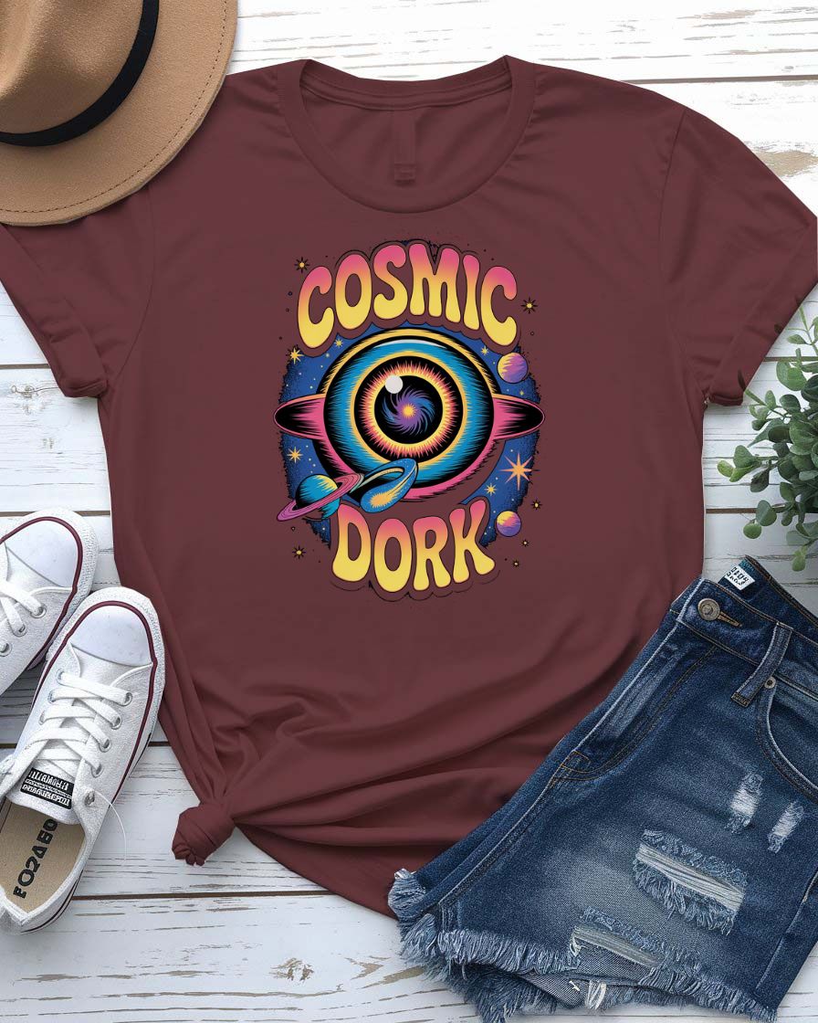 Cosmic Dork” funny unisex meme tee