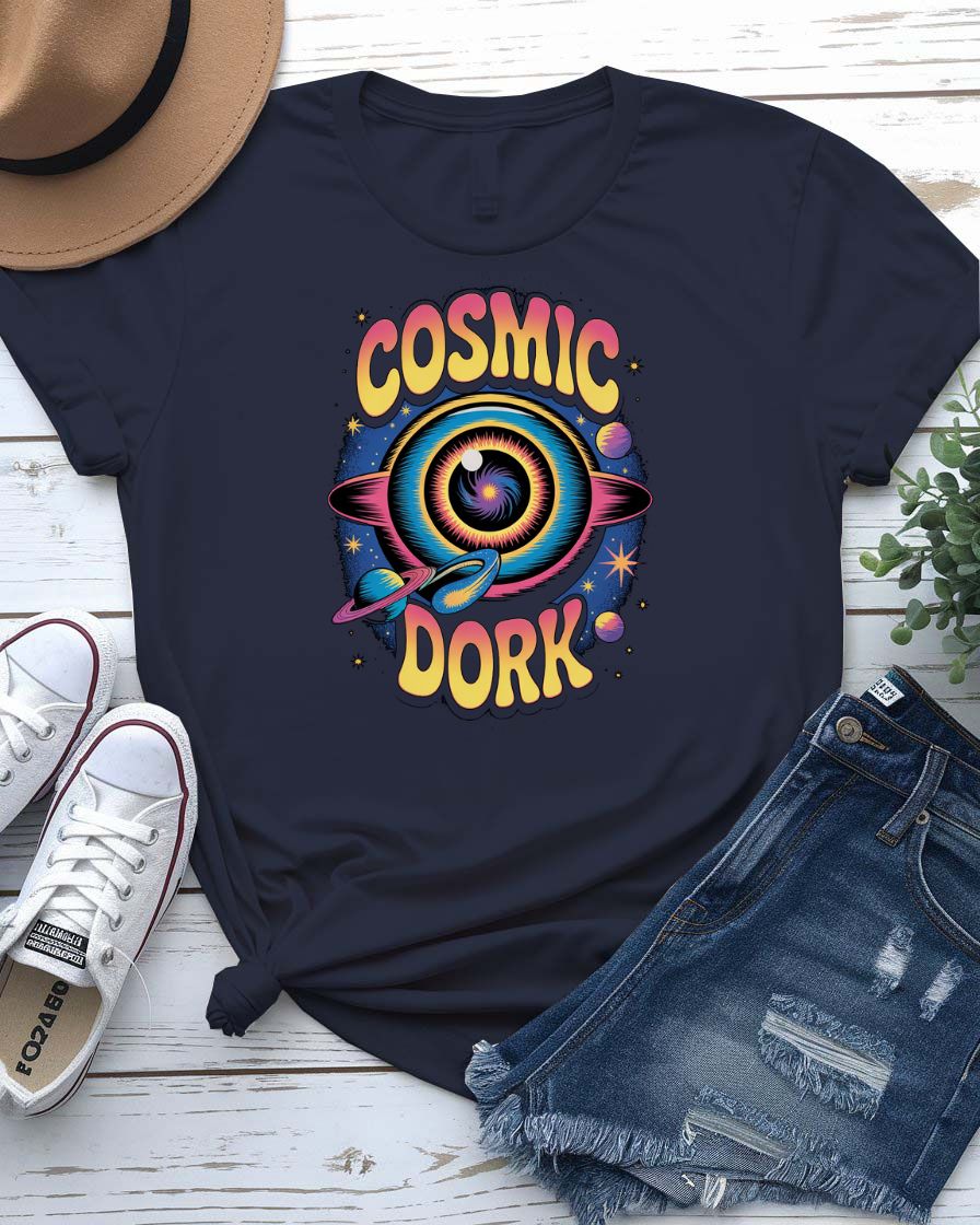Cosmic Dork” funny unisex meme tee