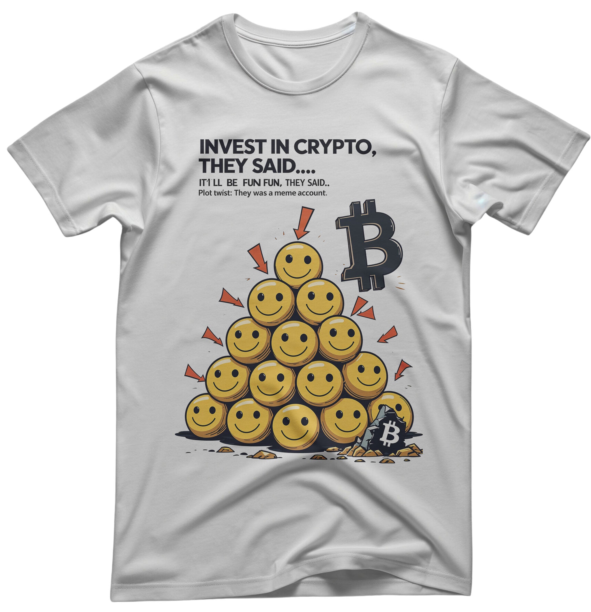 Crypto Meme Tee - Blockchain Humor Apparel | Memez Store