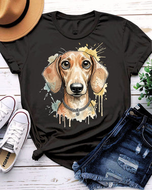 Cute dog tee floppy ears puppy face graphic