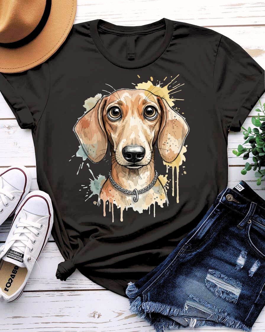 Cute dog tee floppy ears puppy face graphic