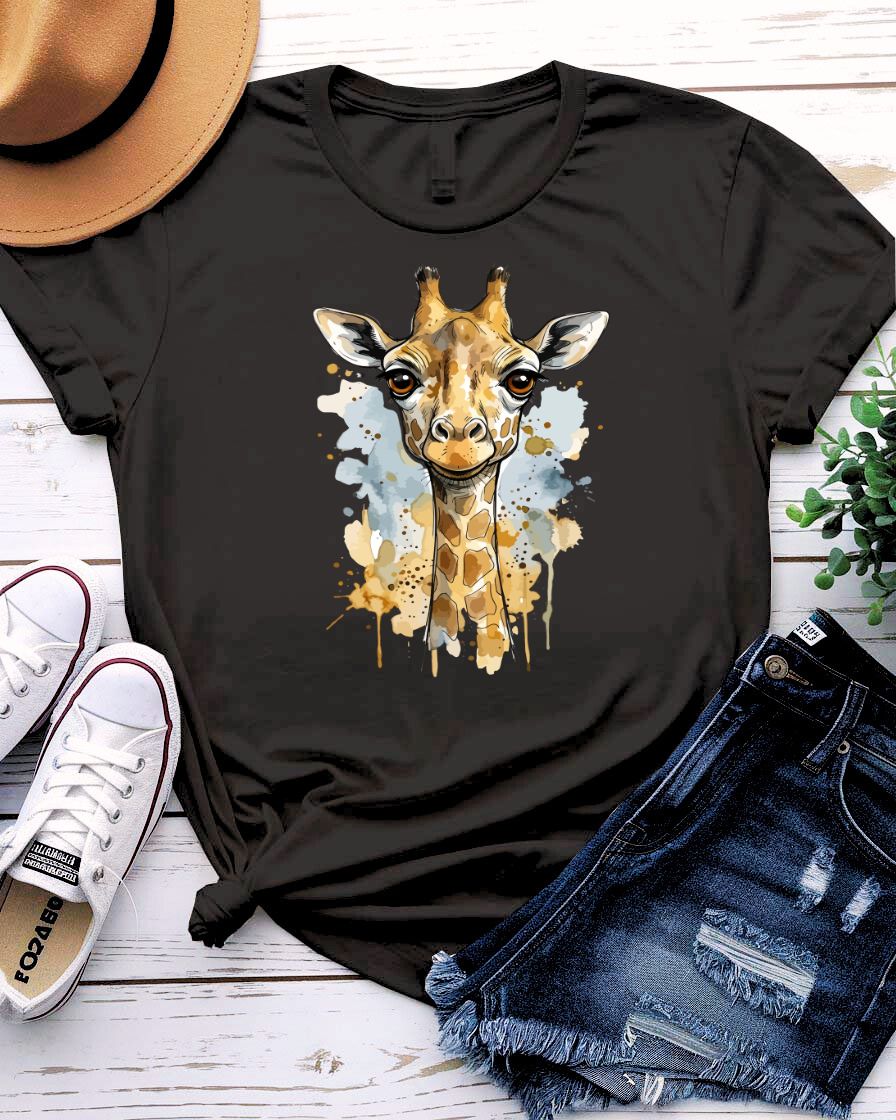 Cute zebra tee striped animal face with big eyes graphic
