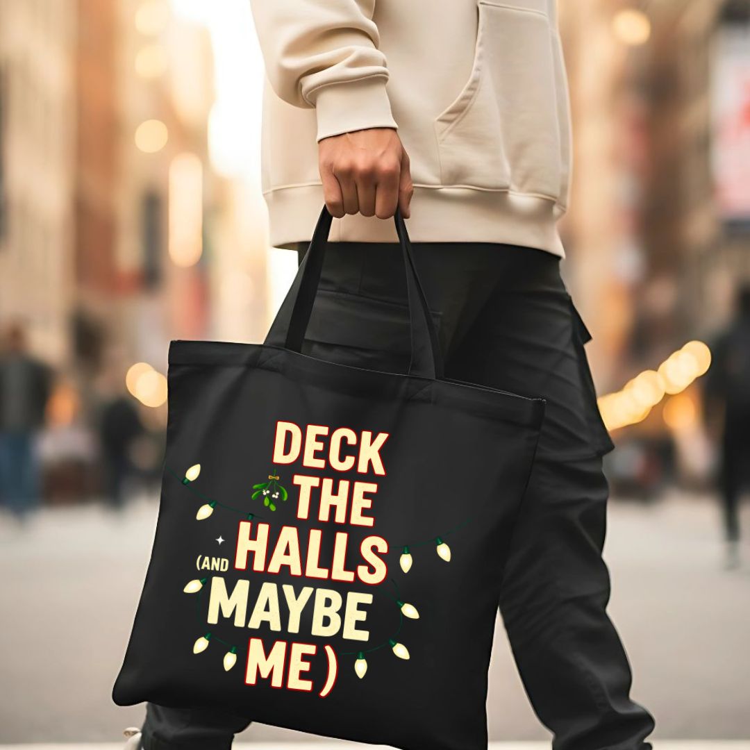 Deck The Halls Festive Christmas Tote Bag