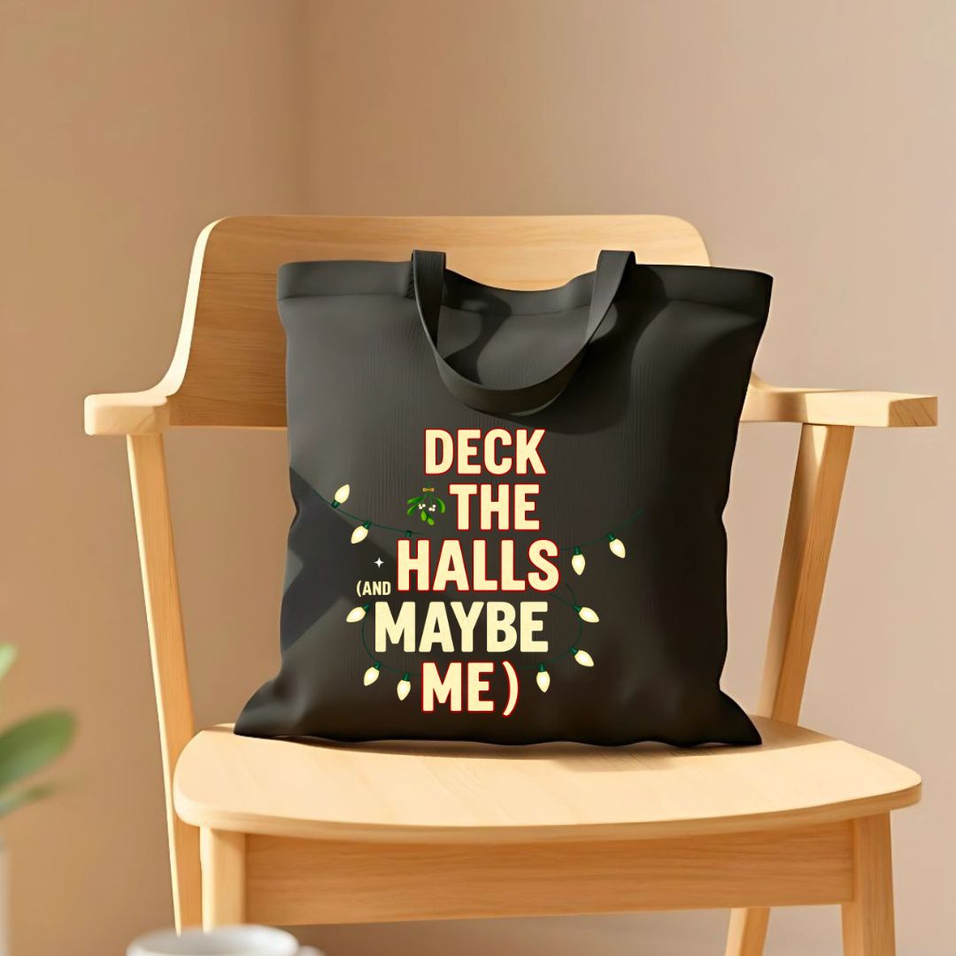 Deck The Halls Festive Christmas Tote Bag