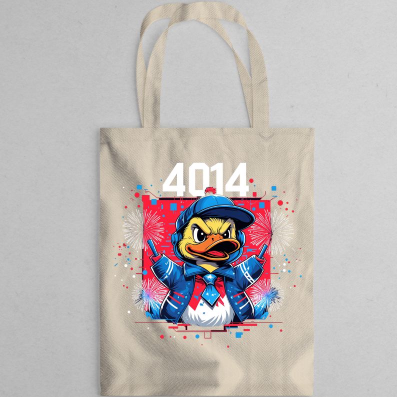 Ducky Tote Bag with cute duck illustration – Memez Store