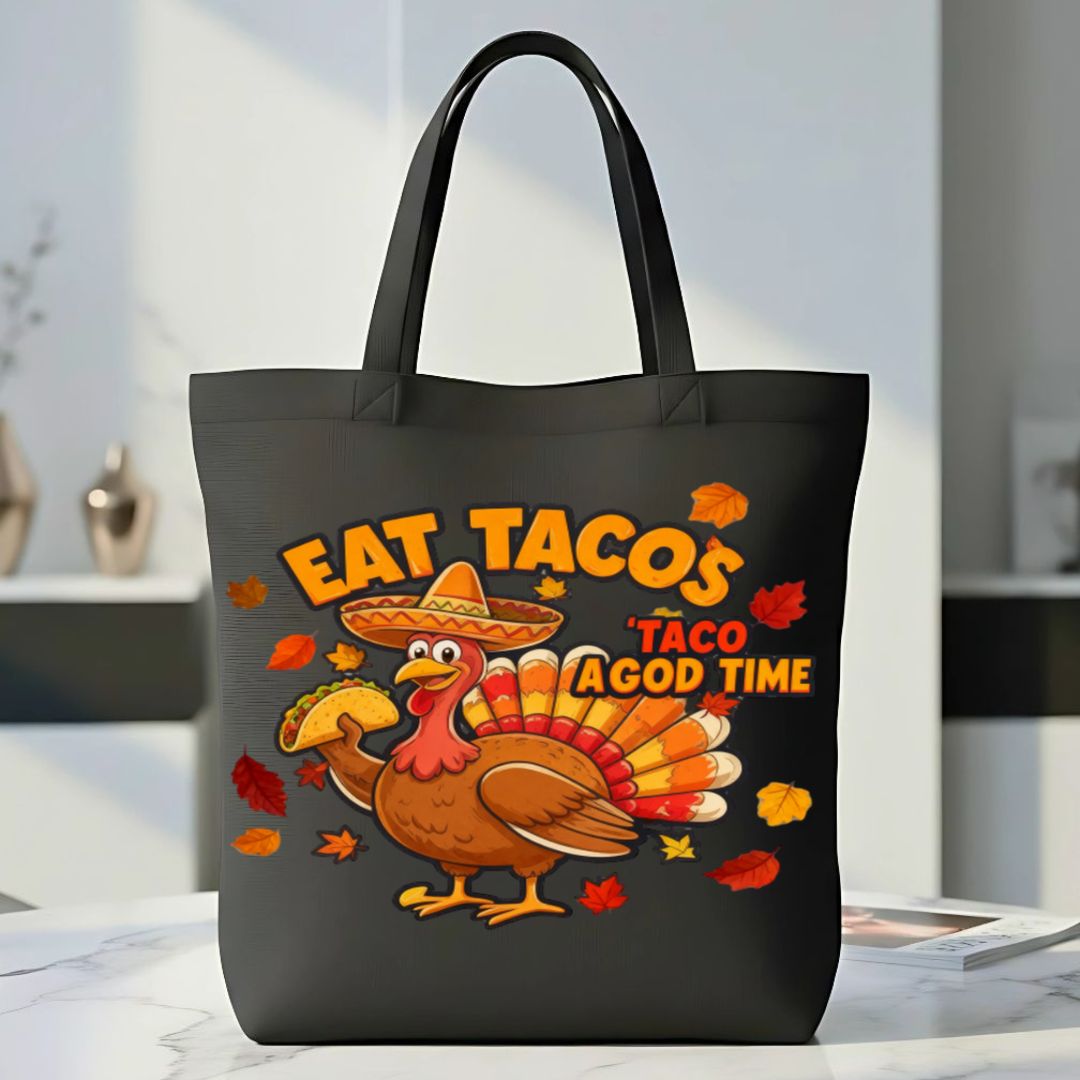 Eat Tacos Funny Food Tote Bag