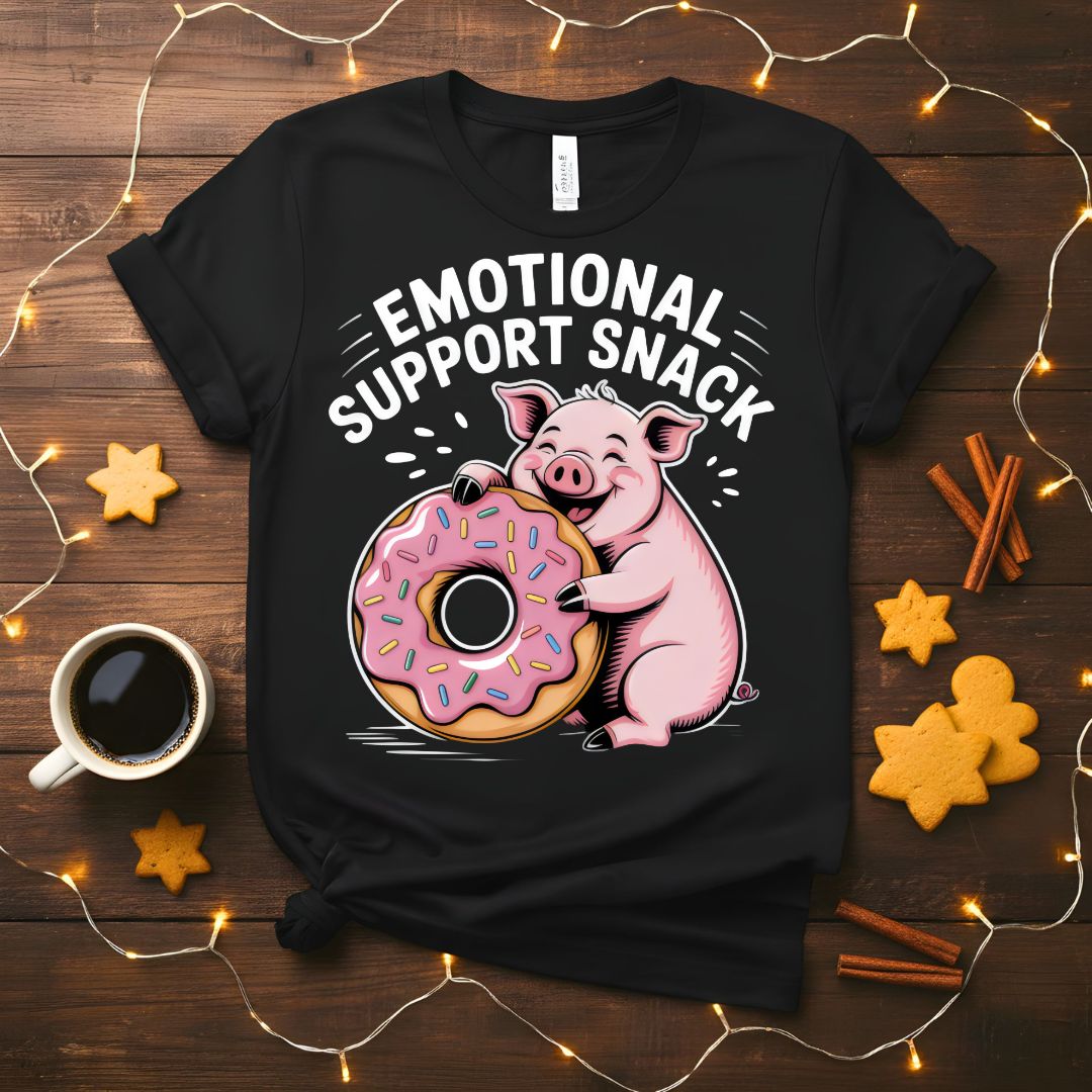 Emotional Support Snack Funny Food Humor T-Shirt