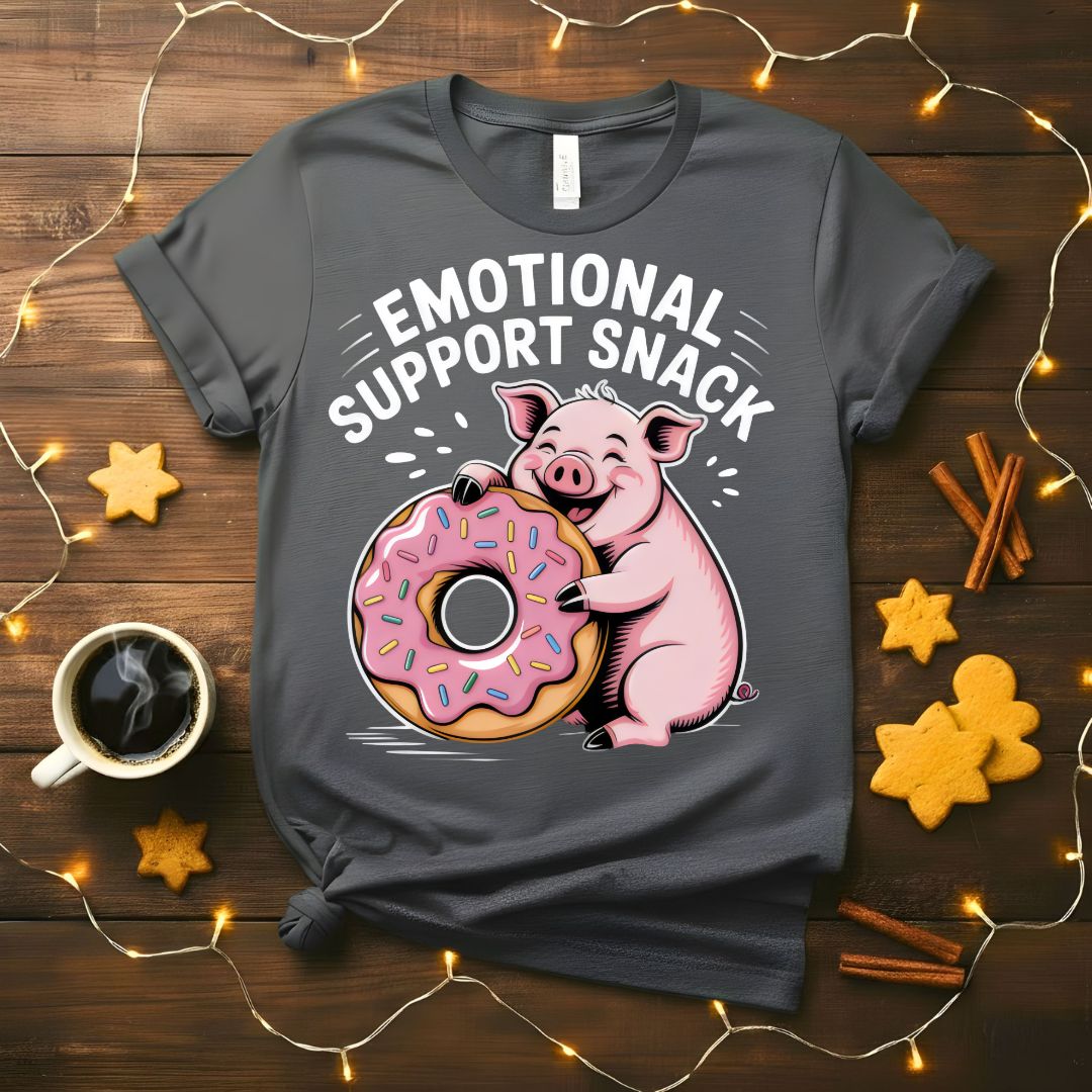 Emotional Support Snack Funny Food Humor T-Shirt