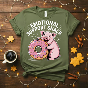 Emotional Support Snack Funny Food Humor T-Shirt
