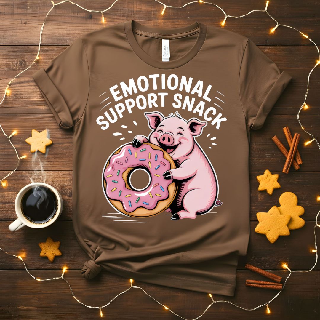 Emotional Support Snack Funny Food Humor T-Shirt