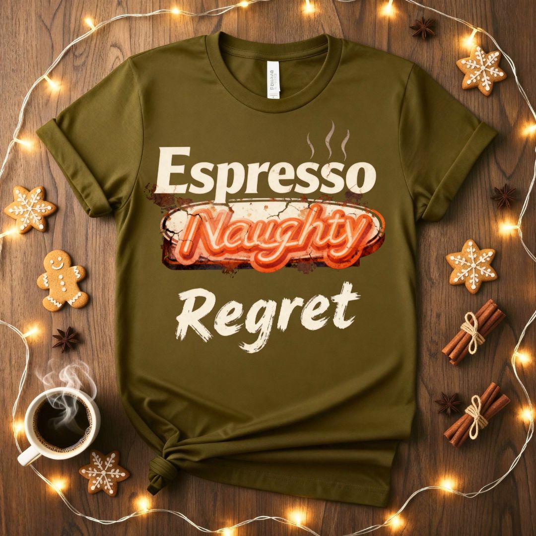Espresso Regret funny coffee consequences t-shirt
