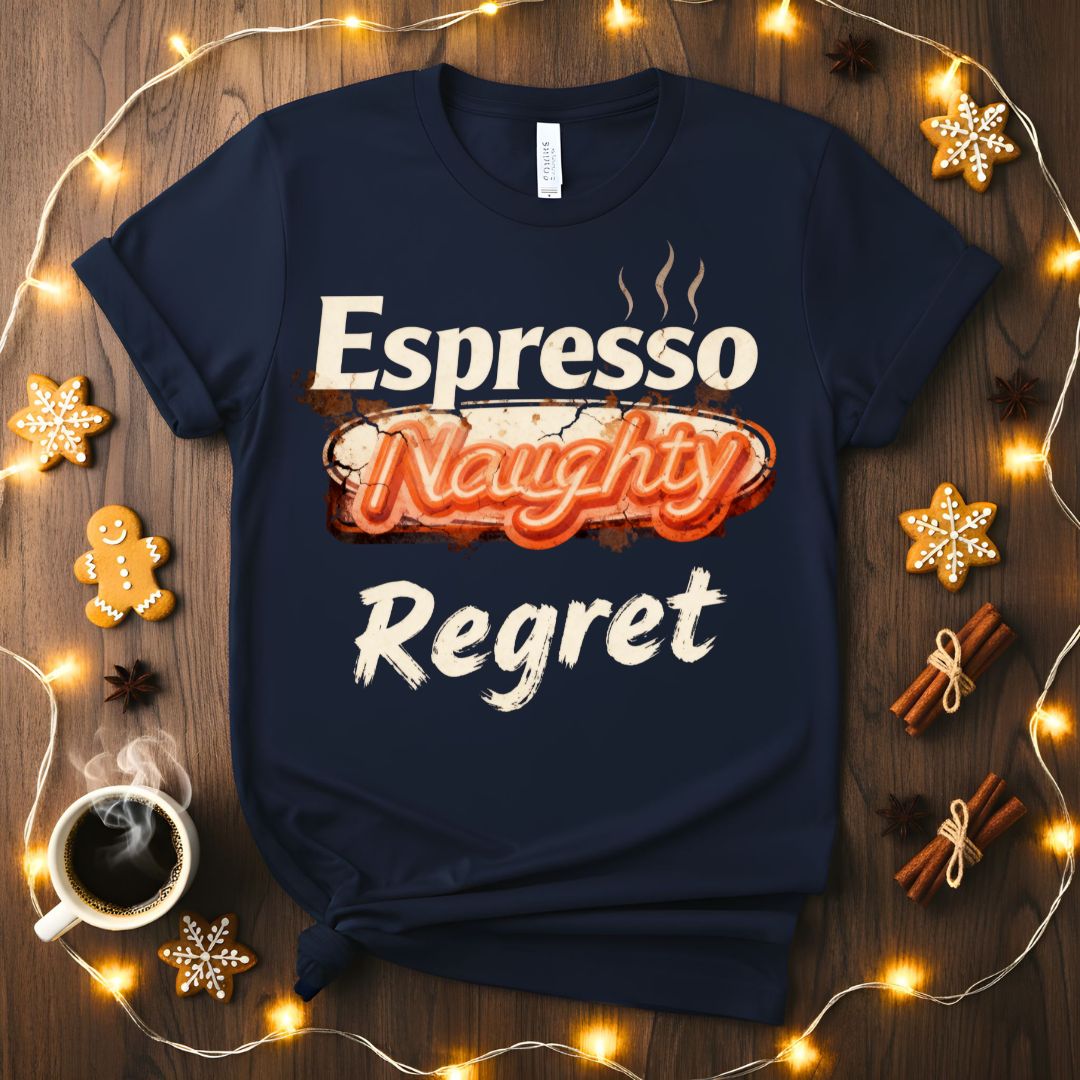 Espresso Regret funny coffee consequences t-shirt