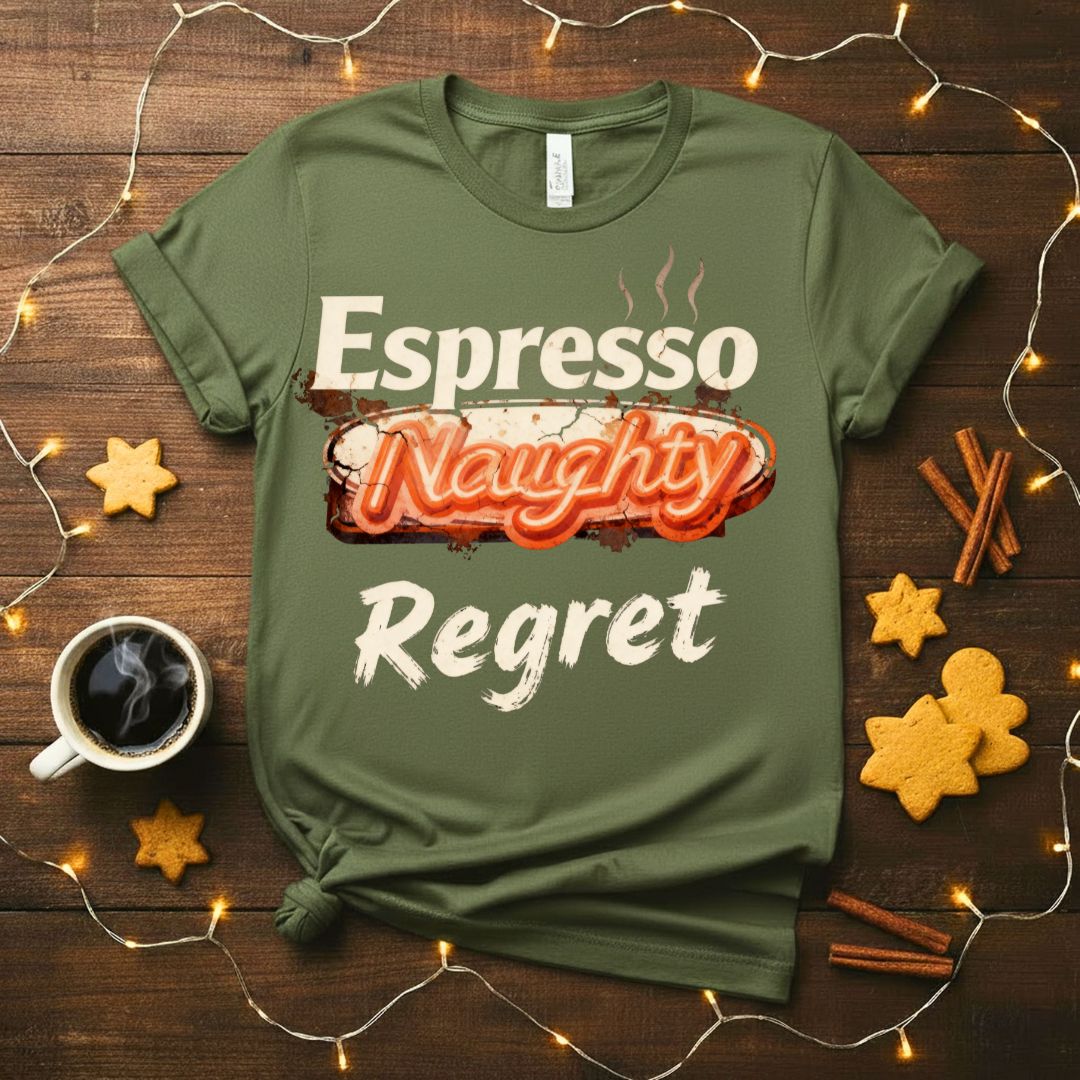 Espresso Regret funny coffee consequences t-shirt