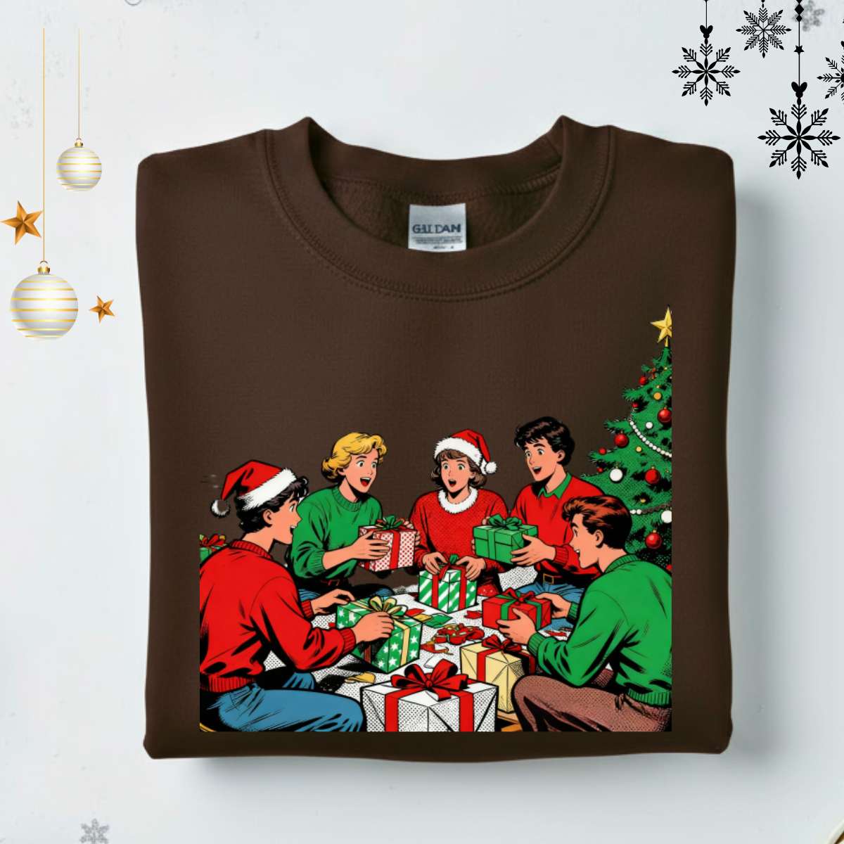 “Family Christmas Sweatshirt – matching funny meme-style holiday sweatshirt for families, cozy unisex Christmas pullover by Memez.Store.”