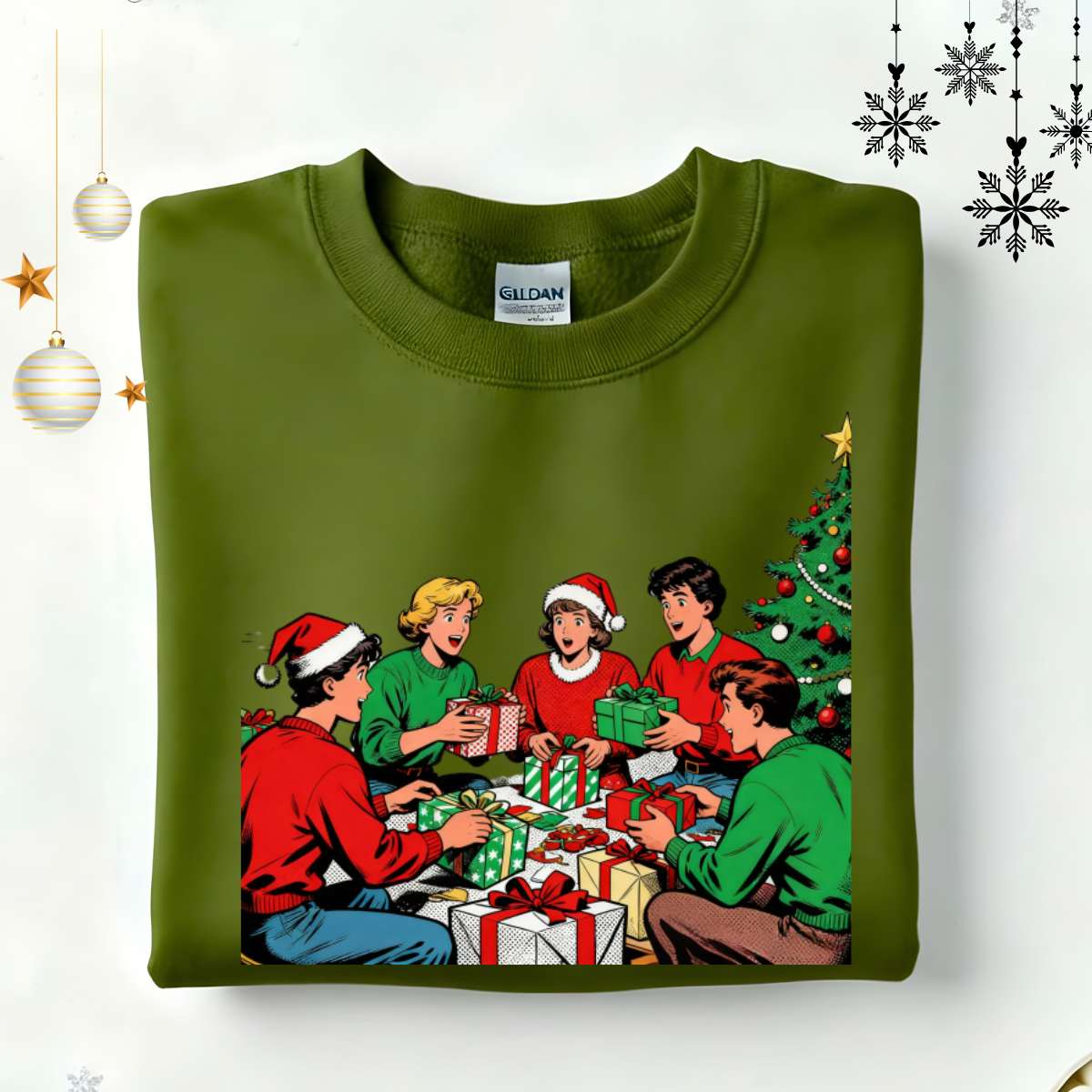 “Family Christmas Sweatshirt – matching funny meme-style holiday sweatshirt for families, cozy unisex Christmas pullover by Memez.Store.”