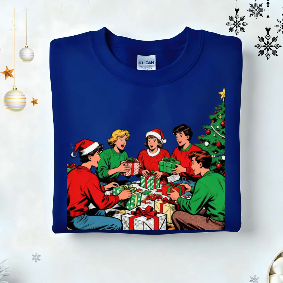 “Family Christmas Sweatshirt – matching funny meme-style holiday sweatshirt for families, cozy unisex Christmas pullover by Memez.Store.”