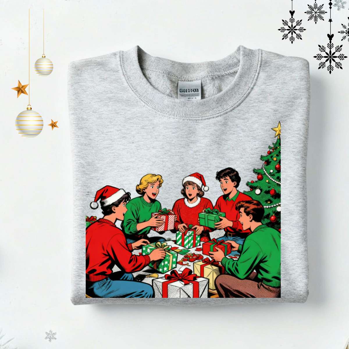 “Family Christmas Sweatshirt – matching funny meme-style holiday sweatshirt for families, cozy unisex Christmas pullover by Memez.Store.”