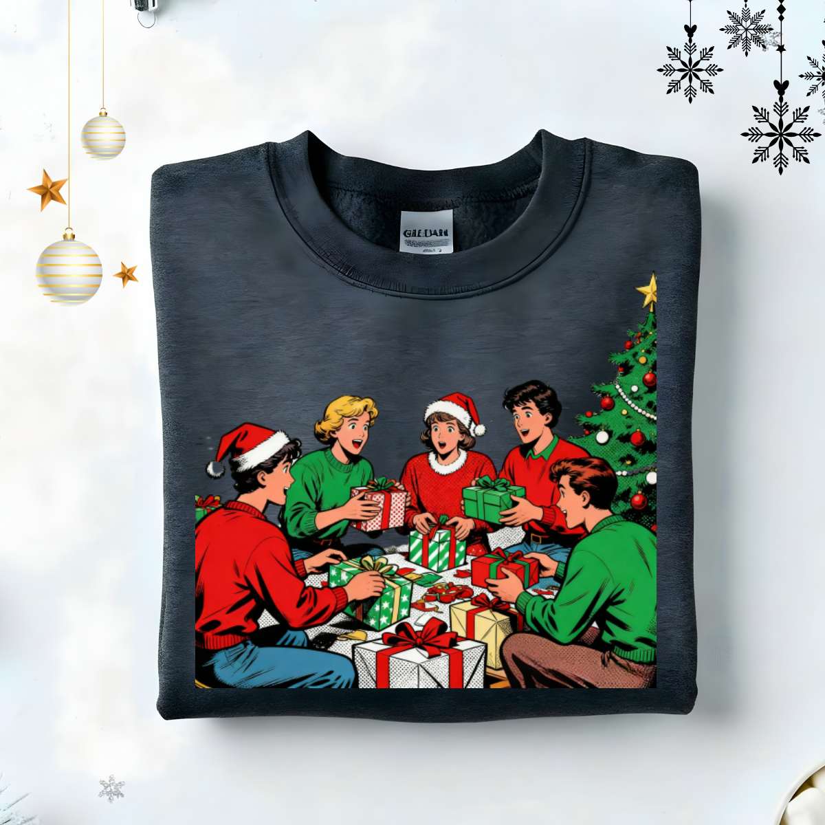“Family Christmas Sweatshirt – matching funny meme-style holiday sweatshirt for families, cozy unisex Christmas pullover by Memez.Store.”
