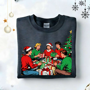“Family Christmas Sweatshirt – matching funny meme-style holiday sweatshirt for families, cozy unisex Christmas pullover by Memez.Store.”