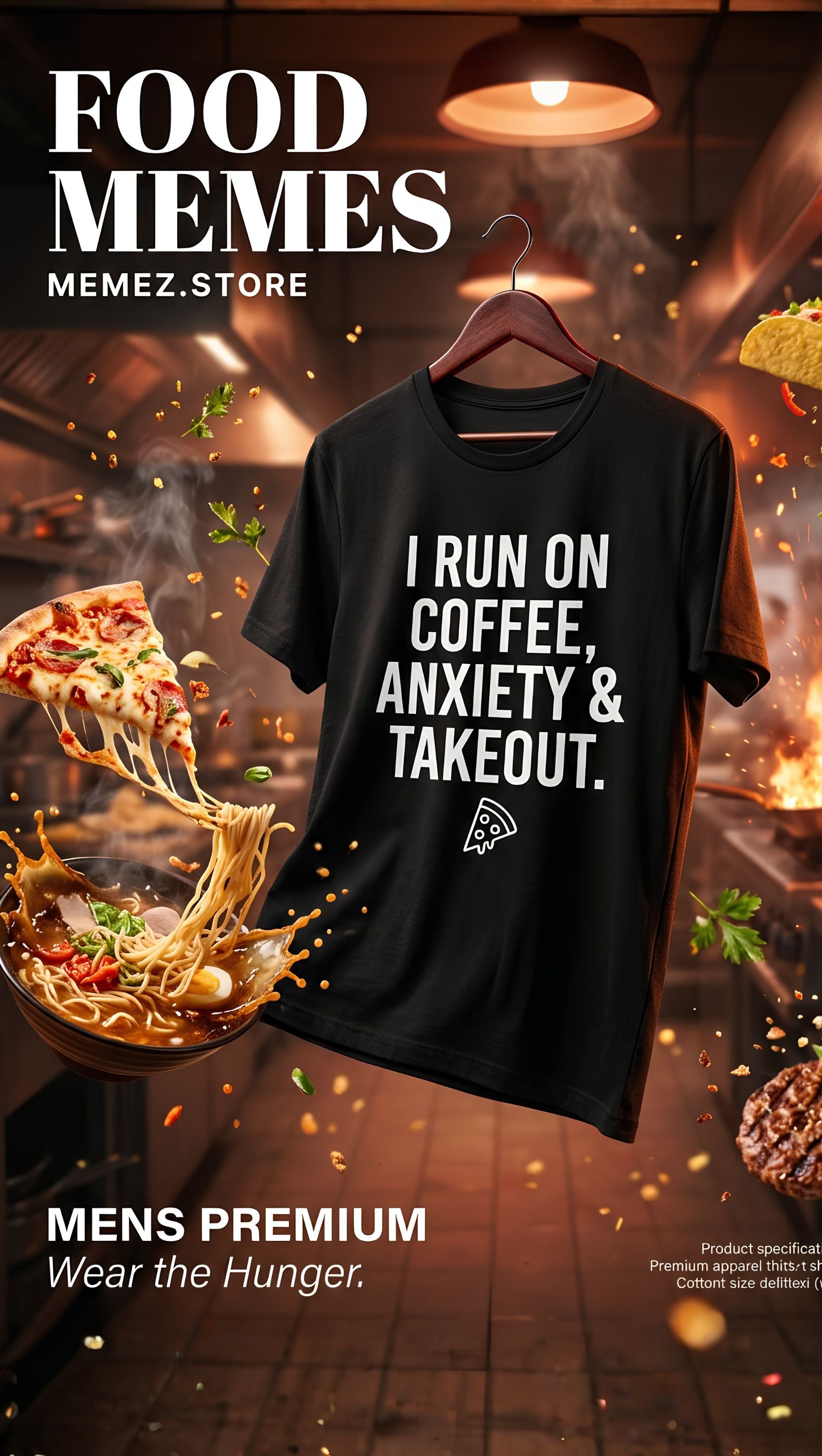 Food Meme Tee Collection Memez store  top banner 