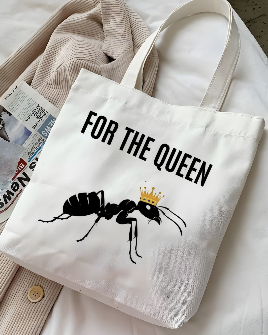 For The Queen Funny Sarcastic Tote Bag