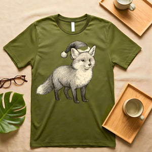 Hand drawn fox illustration graphic tee
