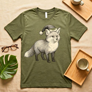 Hand drawn fox illustration graphic tee