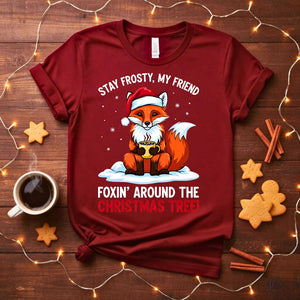 Fozin Aroun The Christmas Tree funny phonetic meme t-shirt
