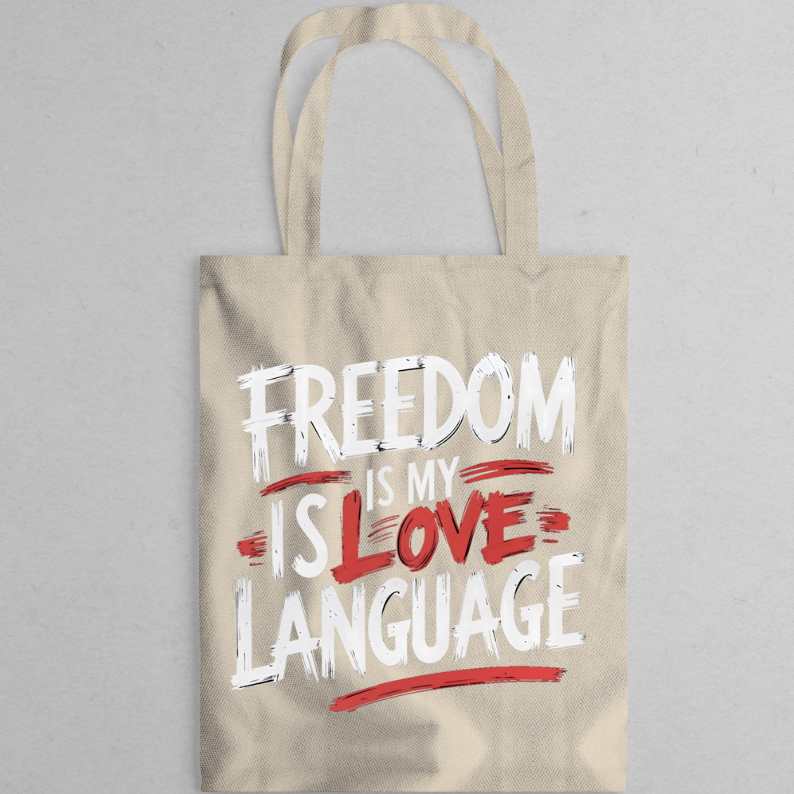 “Freedom Is My Language Unisex Jersey Tee by Memez Store”