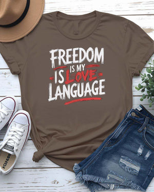 “Freedom Unisex Tee – Inspirational Quote Shirt Memez Store”