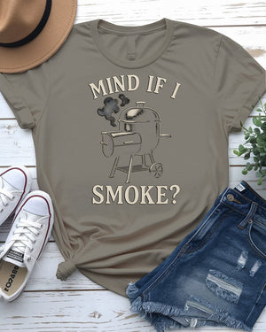 Funny BBQ “Mind If I Smoke” T-Shirt for Grill Masters – Memez Store