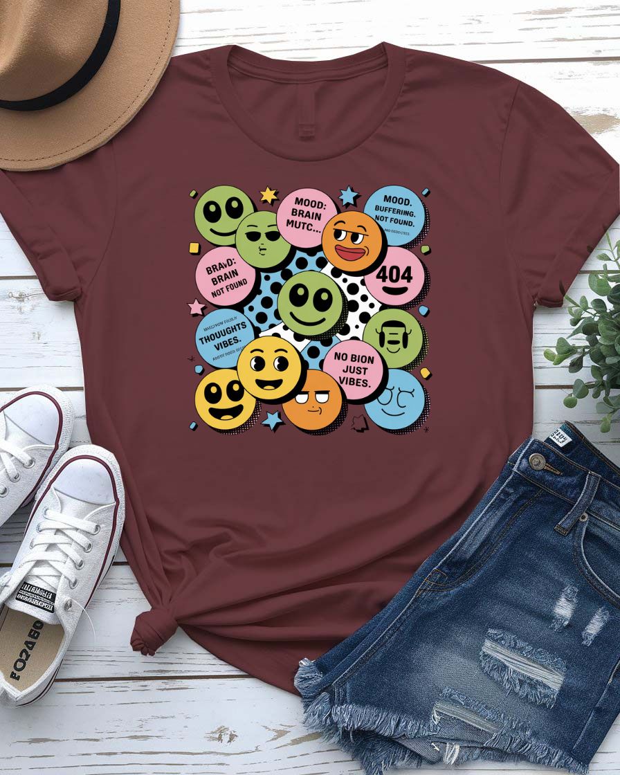 “Funny DOT Tee featuring oversized period symbol centered on chest”