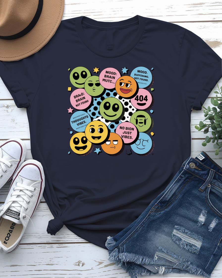 “Funny DOT Tee featuring oversized period symbol centered on chest”