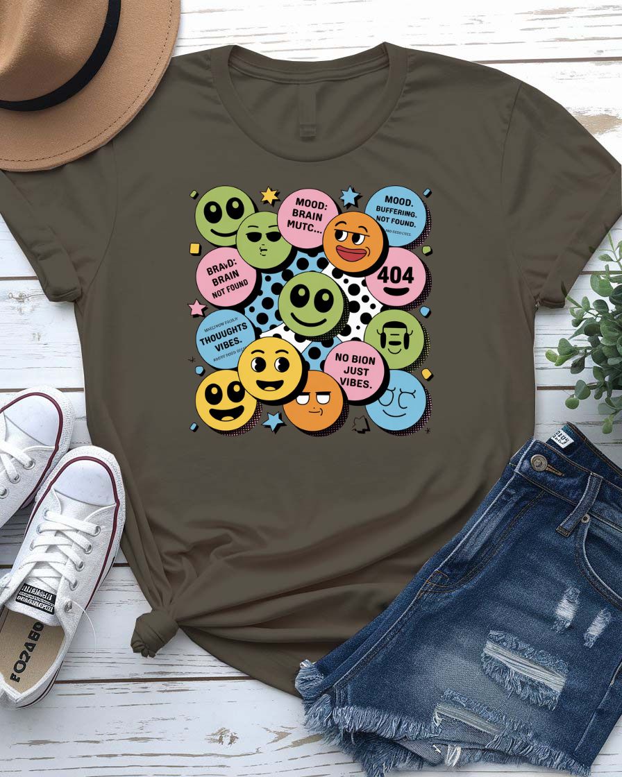 “Funny DOT Tee featuring oversized period symbol centered on chest”