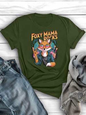 Funny Foxy Mama graphic tee – affordable gift for trendy moms