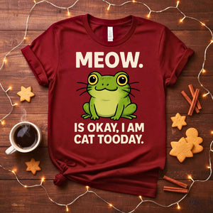 Funny Meow Cat Meme T-Shirt with sassy quote