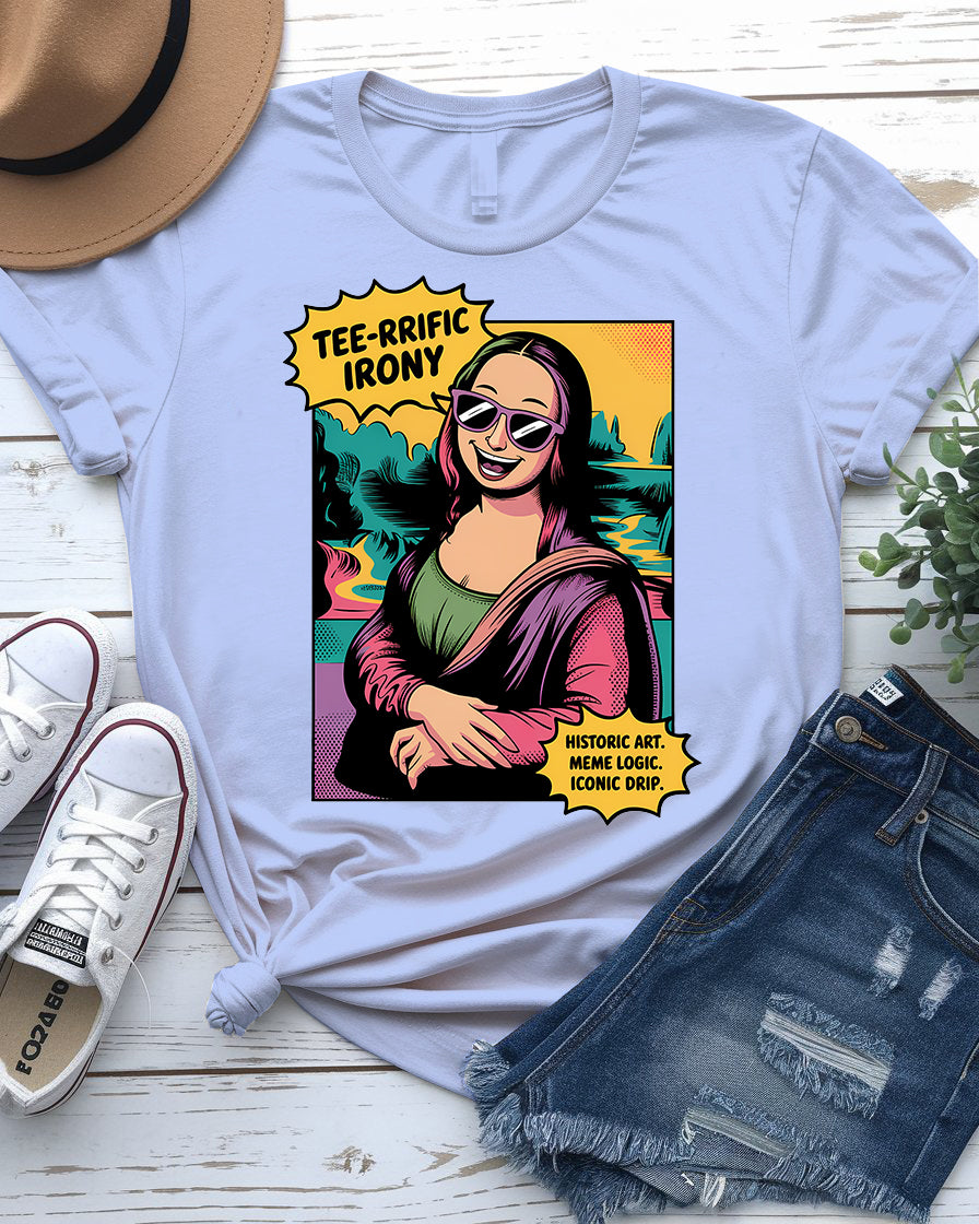 Funny Mona Lisa meme t-shirt