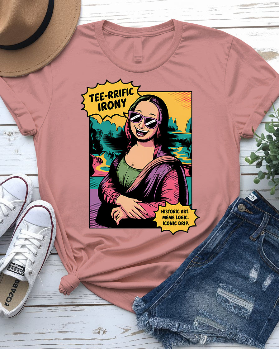 Funny Mona Lisa meme t-shirt