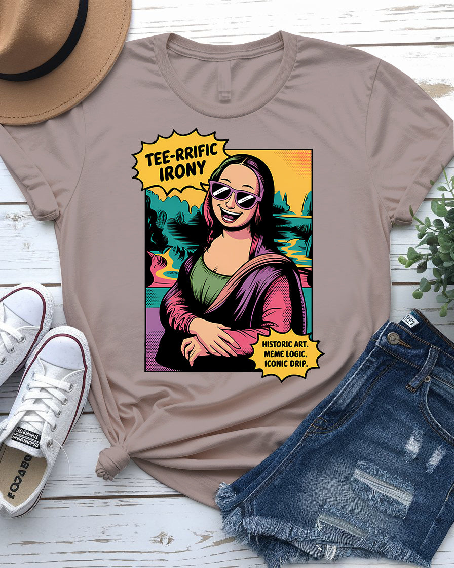 Funny Mona Lisa meme t-shirt